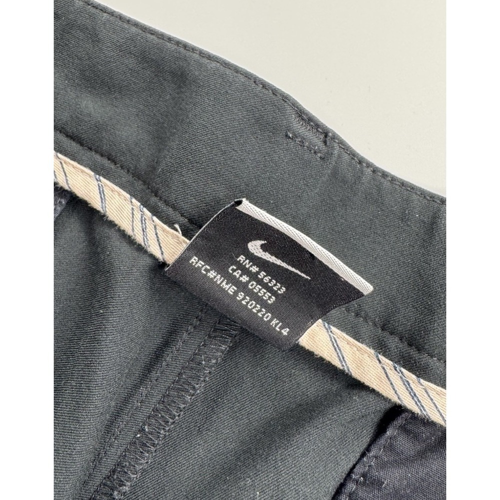 Nike Golf Pants Mens 36x32 Black Dri Fit Straight Activewear Performance Tech - Picture 6 of 12